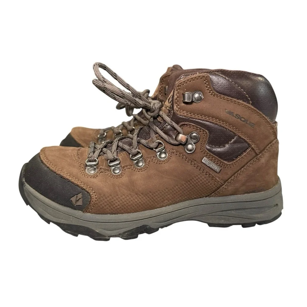 Vasque St. Elias UltraDry Size 6 Kids - Brown Leather Waterproof Hiking Boots